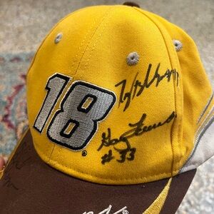 NASCAR signed Number 18 hat